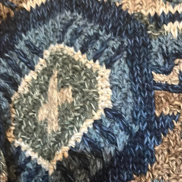 Northwest Geometric Pattern Sweater - Blue and Beige - Picture 3 of 6